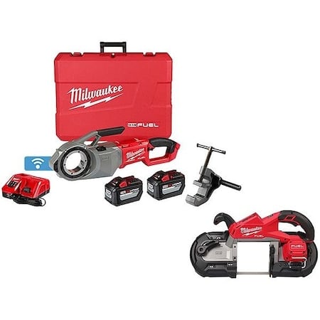 M18 FUEL Pipe Threader+M18 FUEL Band Saw MPN:2874-22HD, 2929-20