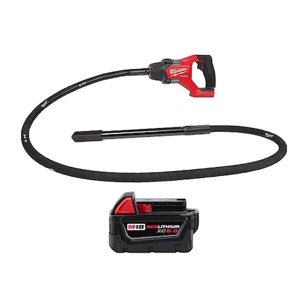 M18 Concrete Vibrator +M18 XC5.0 Battery MPN:2911-20, 48-11-1850
