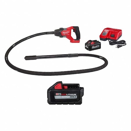 M18 FUEL 8' Concrete Pencil Vibrator Kit + M18 HIGH OUTPUT XC6.0 Battery Pack MPN:2911-21, 48-11-1865