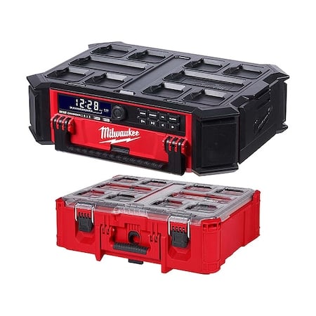 Packout Radio/Charger + Deep Organizer MPN:2950-20, 48-22-8432