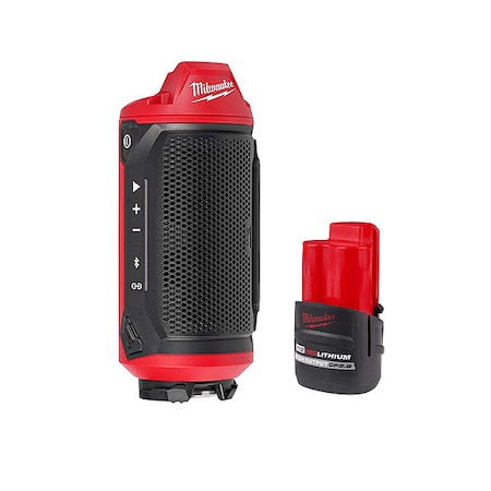 M12 Jobsite Speaker+M12 HO CP2.5 Battery MPN:2955-20, 48-11-2425