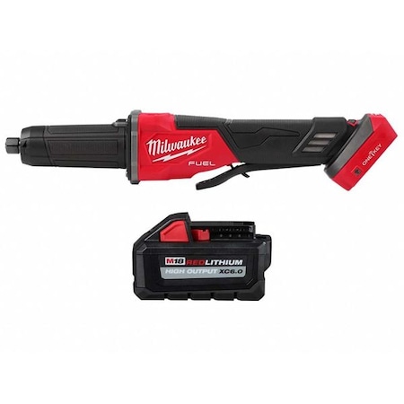M18 FUEL Variable Speed Braking Die Grinder, Paddle Switch ONE-KEY + M18 HIGH OUTPUT XC6.0 Battery MPN:2984-20, 48-11-1865