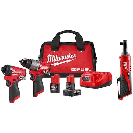 M12 FUEL 2-Tool Combo Kit + M12 Cordless 3/8