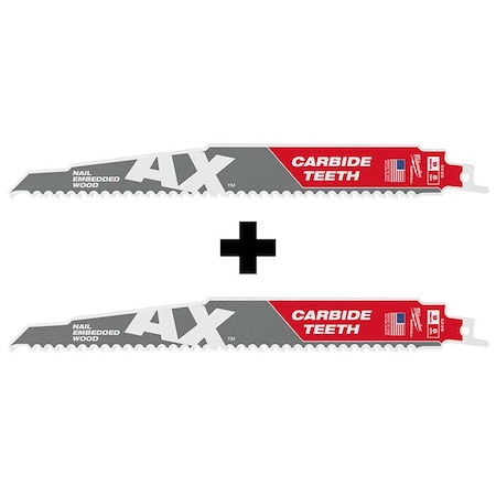 9 in x 5 TPI, Reciprocating Saw Blade Combo Pack MPN:48-00-5226, 48-00-5226