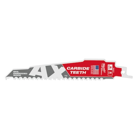6 in x 5 TPI Reciprocating Saw Blade, 3 PK MPN:48-00-5321