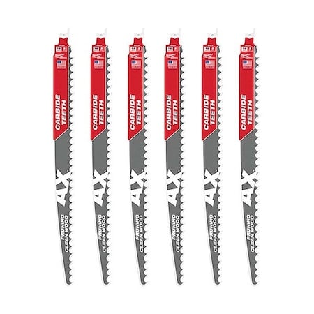 12 in x 3 TPI Reciprocating Saw Blade Combo Pack MPN:48-00-5333, 48-00-5333