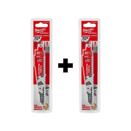 THE AX with CARBIDE TEETH 5T 6L Combo 10-Pack MPN:48-00-5521, 48-00-5521