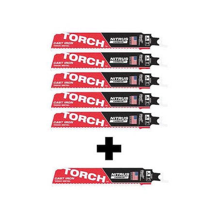 6 in x 7 TPI Reciprocating Saw Blade Combo Pack MPN:48-00-5561, 48-00-5261