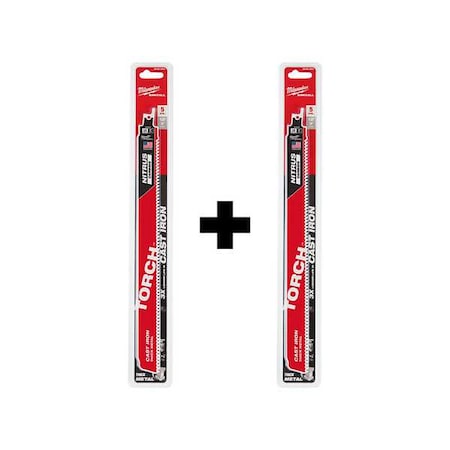 12 in x 7 TPI Reciprocating Saw Blade Combo Pack MPN:48-00-5563, 48-00-5563
