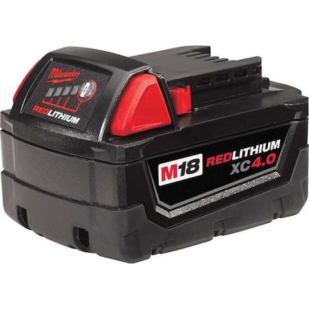 M18 REDLITHIUM XC4.0 Battery, 4.0Ah, Extended Capacity, 18V, Li-Ion Battery MPN:48-11-1840
