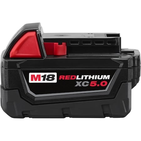 M18 REDLITHIUM XC5.0 Battery, 5.0Ah, Extended Capacity, 18V, Li-Ion Battery MPN:48-11-1850