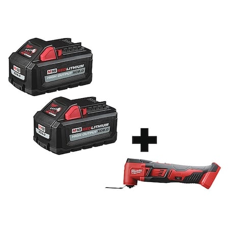 M18 Cordless Multi-Tool + M18 HIGH OUTPUT XC6.0 Batteries (2 Pk) MPN:48-11-1862, 2626-20