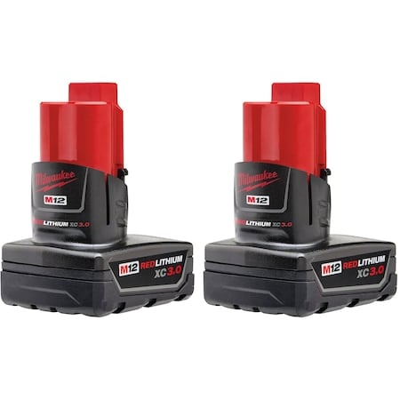 M12 REDLITHIUM XC3.0 Extended Capacity Batteries 2PK MPN:48-11-2412