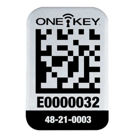 ONE-KEY Asset ID Tag for Small Metal Surfaces, PK100 MPN:48-21-0003