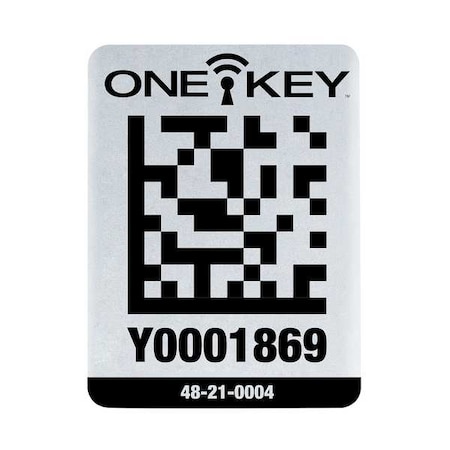 ONE-KEY Asset ID Tag for Large Metal Surfaces, PK25 MPN:48-21-0004