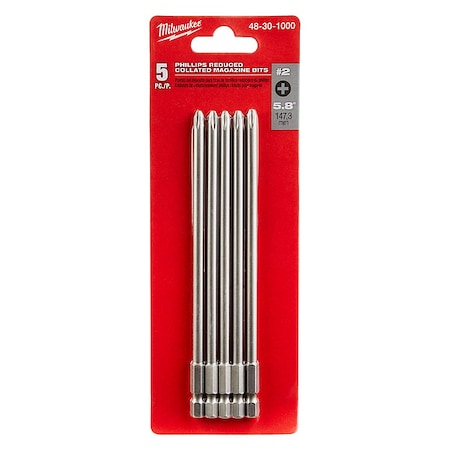 5-Piece Phillips Collated Magazine Bits MPN:48-30-1000