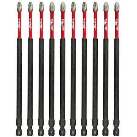 SHOCKWAVE 6 in Phillips No. 2 Impact Duty Power Bit, 10PK MPN:48-32-4207