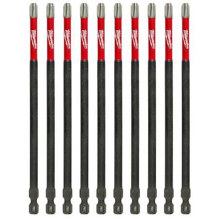 SHOCKWAVE 6 in Phillips No. 3 Impact Duty Power Bit, 10 PK MPN:48-32-4208