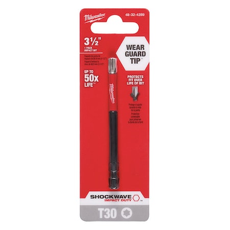 3-1/2 in. TORX T30 SHOCKWAVE Impact Duty Power Bit (1 pk) MPN:48-32-4289