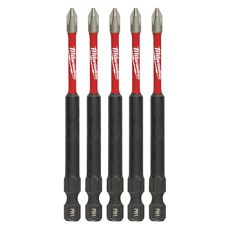 3-1/2 in. Phillips No 1 SHOCKWAVE Impact Duty Power Bit (5 pk) MPN:48-32-4565