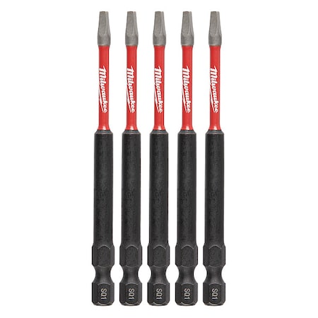 3-1/2 in. Square Recess No 1 SHOCKWAVE Impact Duty Power Bit (5 pk) MPN:48-32-4575