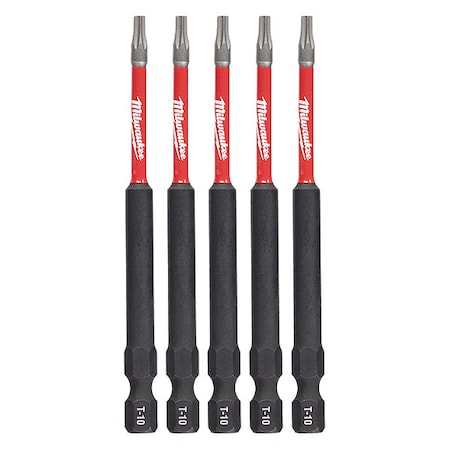 3-1/2 in. TORX T10 SHOCKWAVE Impact Duty Power Bit (5 pk) MPN:48-32-4576