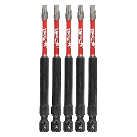 3-1/2 in. TORX T15 SHOCKWAVE Impact Duty Power Bit (5 pk) MPN:48-32-4577