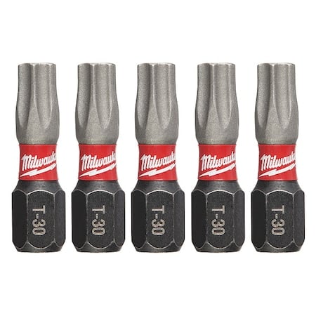 1 in. TORX T30 SHOCKWAVE Impact Duty Insert Bit (5 pk) MPN:48-32-4637
