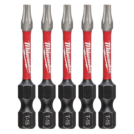2 in. TORX T15 SHOCKWAVE Impact Duty Power Bit (5 pk) MPN:48-32-4683