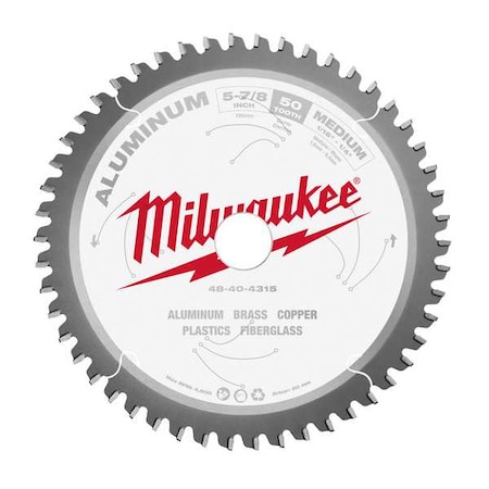 5 7/8 in. 50 Tooth Aluminum Cutting Circular Saw Blade (20mm Arbor) MPN:48-40-4315