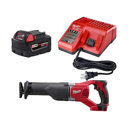 M18 SAWZALL Reciprocating Saw + M18 XC5.0 Starter Kit MPN:48-59-1850, 2621-20