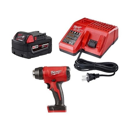 Heat Gun Kit, Cordless Powered, 18 V, Pistol Handle MPN:48-59-1850, 2688-20