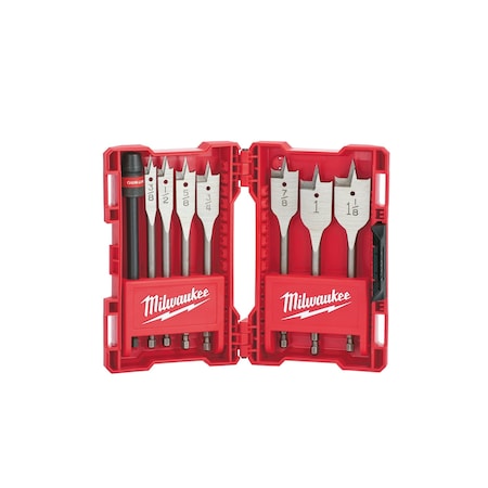 Flat Boring Bit, Universal Set, 6