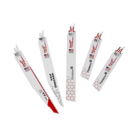 SAWZALL Demolition Blade Set (5-Piece) MPN:49-22-1105