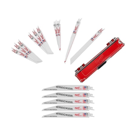 SAWZALL General Purpose 10pc Blade Set + WRECKER Multi-Material SAWZALL Blade 9