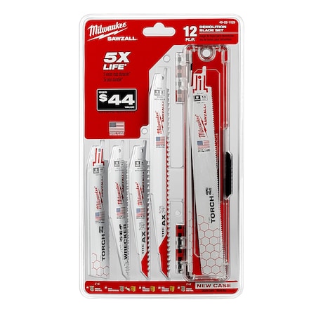 SAWZALL Demolition Blade Set (12-Piece) MPN:49-22-1129