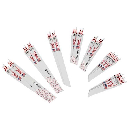 SAWZALL Metal Cutting Bi-Metal Reciprocating Blade Set (16-Piece), PK16 MPN:49-22-1216