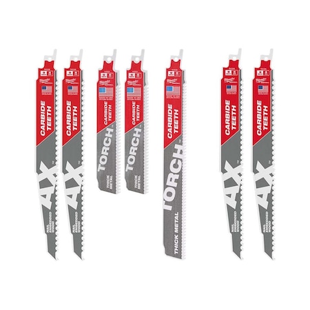 9 in x 5, 7 TPI Reciprocating Saw Blade Set MPN:49-22-5505, 48-00-5226, 48-00-5226