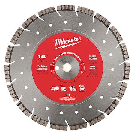 14 in. Diamond Universal Segmented Turbo Concrete and Masonry Cutting Blade MPN:49-93-7140