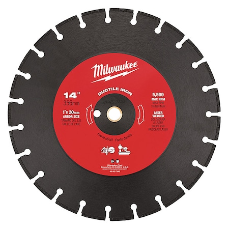 14 in. Segmented Ductile Iron Cutting Blade MPN:49-93-7340