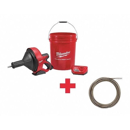 25 ft Cordless Drain Cleaning Machine, 12V MPN:54DM03, 422W24