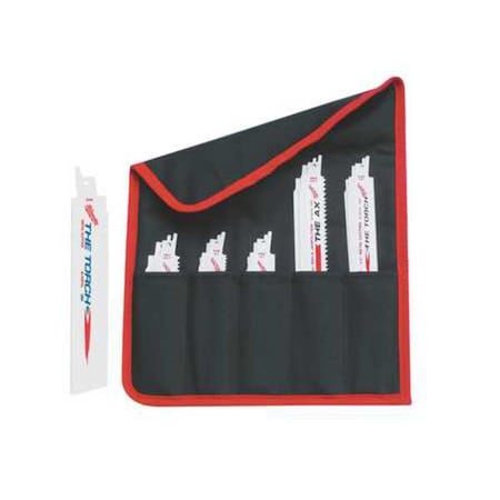 6 in, 9 in x 14, 18, 5/8, 8 TPI Reciprocating Saw Blade Set MPN:7AV74