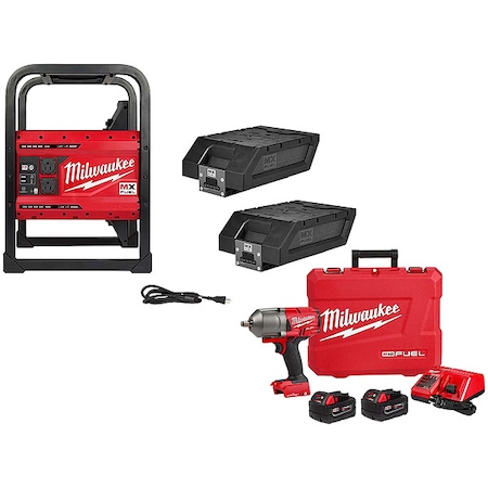 MX FUEL CARRY-ON 3600W/1800W Power Supply Kit + M18 FUEL 1/2