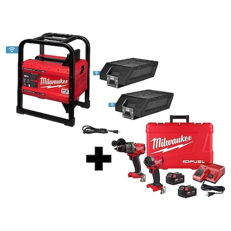 M18 FUEL 2-Tool Combo Kit + MX FUEL CARRY-ON 3600W/1800W Power Supply Kit MPN:MXF002-2XC, 3697-22