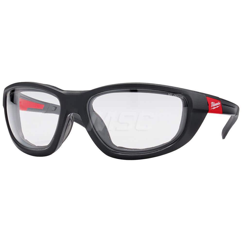 Safety Glass: With Gasket, Anti-Fog & Anti-Scratch, Plastic, Clear Lenses, Full-Framed MPN:48-73-2041