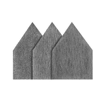 Assorted 80, 120 & 180 Grit Mesh Sanding Sheets for M12 FUEL Orbital Detail Sander 12PK MPN:48-80-5405
