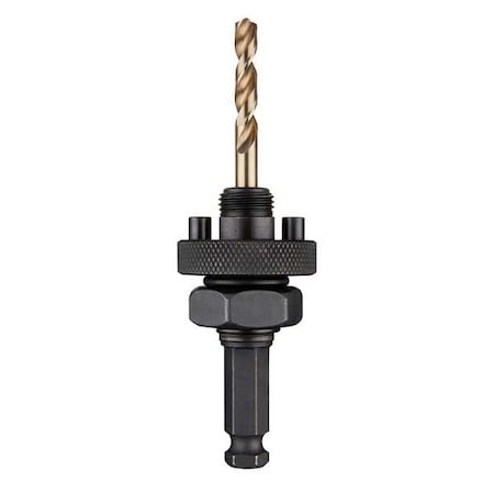 7/16 in. Shank Large Threaded Arbor with Cobalt Pilot Bit for 1-1/4 in. - 6 in. HOLE DOZER with Carbide Teeth Hole Saws MPN:49-56-7115