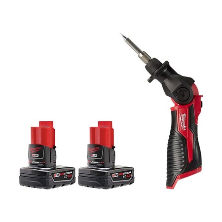 M12 Battery 2PK + M12 Soldering Iron MPN:48-11-2412, 2488-20