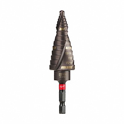 Step Cone Drill 1/2 in to 1in Titanium MPN:48-89-9248