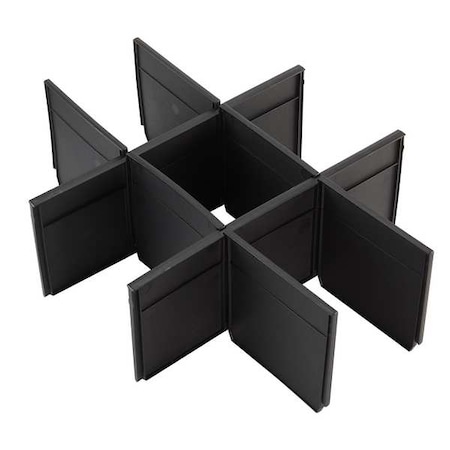 Packout Drawer Divider Kit for 2-Drawer Tool Box, Plastic, 12-1/2 in L x 16-5/16 in W x 5 in H MPN:48-22-8472